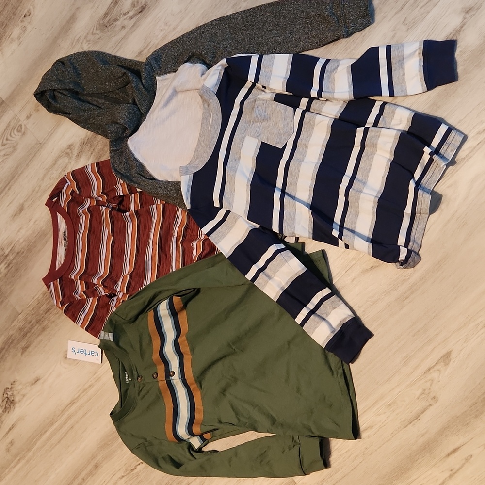 Carter's/Oshkosh Boy's Long Sleeve Shirt Bundle